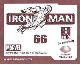 2008 Salo Marvel Iron Man Pelicula Album De Estampas #66 Estampa Normale 66 Back