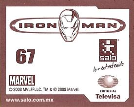 2008 Salo Marvel Iron Man Pelicula Album De Estampas #67 Estampa Normale 67 Back