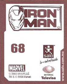 2008 Salo Marvel Iron Man Pelicula Album De Estampas #68 Estampa Normale 68 Back