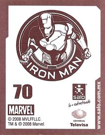 2008 Salo Marvel Iron Man Pelicula Album De Estampas #70 Estampa Normale 70 Back