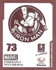 2008 Salo Marvel Iron Man Pelicula Album De Estampas #73 Estampa Normale 73 Back