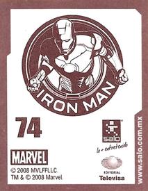 2008 Salo Marvel Iron Man Pelicula Album De Estampas #74 Estampa Normale 74 Back