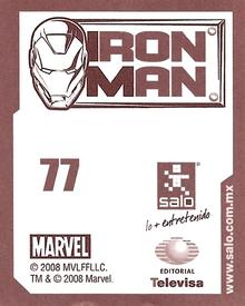 2008 Salo Marvel Iron Man Pelicula Album De Estampas #77 Estampa Normale 77 Back