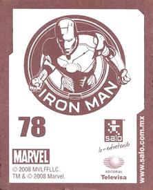 2008 Salo Marvel Iron Man Pelicula Album De Estampas #78 Estampa Normale 78 Back