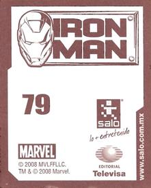 2008 Salo Marvel Iron Man Pelicula Album De Estampas #79 Estampa Normale 79 Back