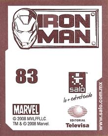 2008 Salo Marvel Iron Man Pelicula Album De Estampas #83 Estampa Normale 83 Back