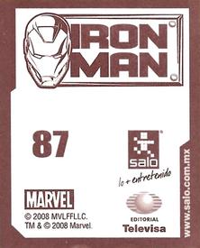2008 Salo Marvel Iron Man Pelicula Album De Estampas #87 Estampa Normale 87 Back