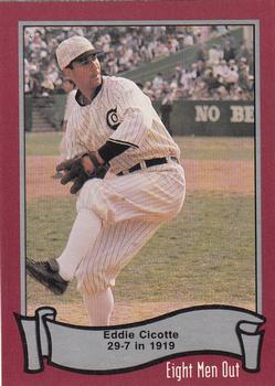 1988 Pacific Eight Men Out #6 Eddie Cicotte 29-7 in 1919 Front