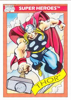 1990 Impel Marvel Universe #18 Thor Front
