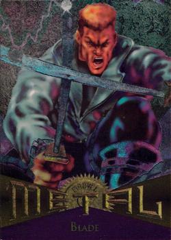 1995 Metal Marvel #56 Blade Front