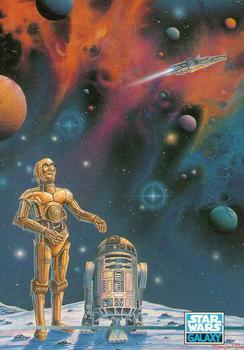 1995 Topps Star Wars Galaxy Series 3 #291 C-3PO and R2-D2 Front