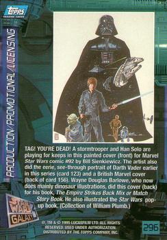 1995 Topps Star Wars Galaxy Series 3 #296 Marvel Comic Back