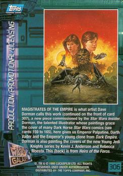 1995 Topps Star Wars Galaxy Series 3 #306 Magistrates of the Empire Back