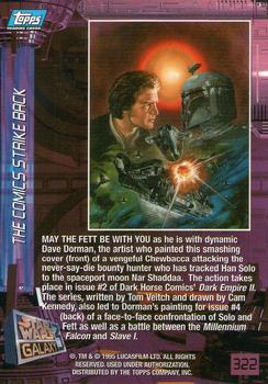 1995 Topps Star Wars Galaxy Series 3 #322 May the Fett Be With You Back
