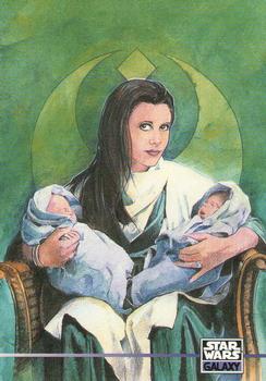 1995 Topps Star Wars Galaxy Series 3 #336 Leia Front