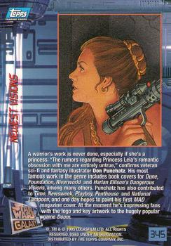 1995 Topps Star Wars Galaxy Series 3 #345 Don Punchatz Back