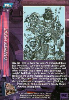 1995 Topps Star Wars Galaxy Series 3 #350 May the farce be with you Back