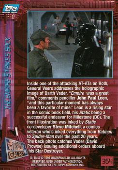 1995 Topps Star Wars Galaxy Series 3 #364 John Paul Leon Back