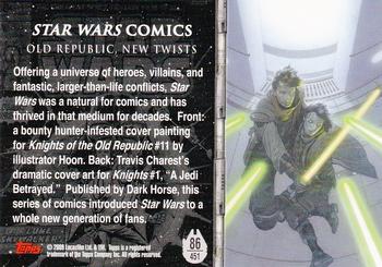 2009 Topps Star Wars Galaxy Series 4 #86 Old Republic, New Twists Back