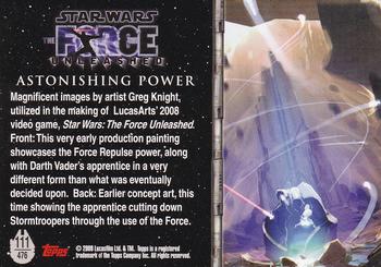 2009 Topps Star Wars Galaxy Series 4 #111 Astonishing Power Back