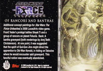 2009 Topps Star Wars Galaxy Series 4 #114 Of Rancors and Banthas Back