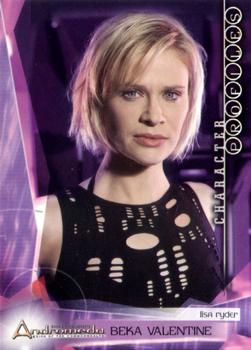 2004 Inkworks Andromeda Reign of the Commonwealth #3 Character Profiles: Beka Valentine (Lisa Ryder) Front