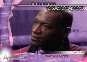 2004 Inkworks Andromeda Reign of the Commonwealth #9 Character Profiles: Captain Metis (Tony Todd) Front