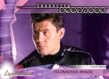 2004 Inkworks Andromeda Reign of the Commonwealth #13 Character Profiles: Telemachus Rhade (Steve Bacic) Front