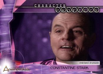 2004 Inkworks Andromeda Reign of the Commonwealth #17 Character Profiles: Constantine Stark (Michael Ironside) Front