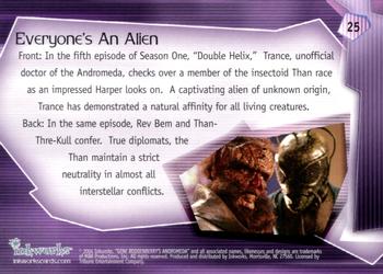 2004 Inkworks Andromeda Reign of the Commonwealth #25 Season 1 Highlights: Everyone's an Alien Back