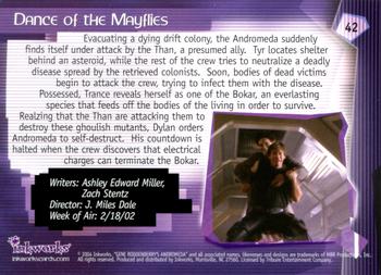 2004 Inkworks Andromeda Reign of the Commonwealth #42 Episode 215: Dance of the Mayflies Back