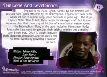 2004 Inkworks Andromeda Reign of the Commonwealth #54 Episode 305: The Lone and Level Sands Back