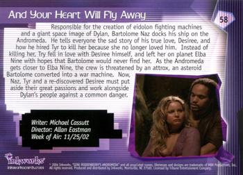 2004 Inkworks Andromeda Reign of the Commonwealth #58 Episode 309: And Your Heart Will Fly Away Back