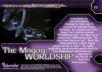 2004 Inkworks Andromeda Reign of the Commonwealth #77 Tomorrow's Technology: The Magog Worldship Back