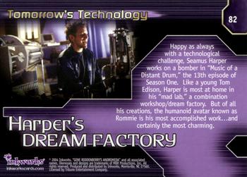 2004 Inkworks Andromeda Reign of the Commonwealth #82 Tomorrow's Technology: Harper's Dream Factory Back
