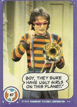 1978 Topps Mork & Mindy #67 Boy, they sure have ugly girls on this planet! Front