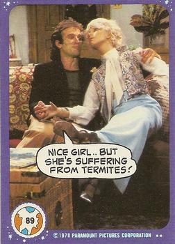 1978 Topps Mork & Mindy #89 Nice girl... But she's suffering from termites! Front