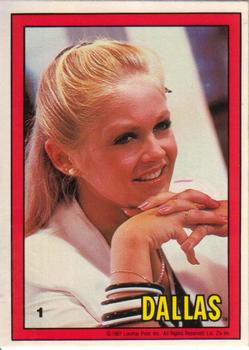 1981 Donruss Dallas #1 Lucy relaxes Front