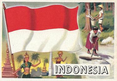 1956 Topps Flags of the World (R714-5) #20 Indonesia Front