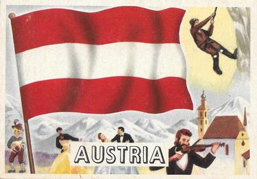 1956 Topps Flags of the World (R714-5) #24 Austria Front