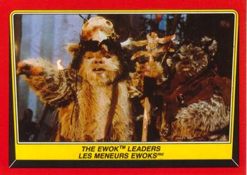 1983 O-Pee-Chee Star Wars: Return of the Jedi #84 The Ewok Leaders Front