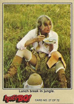 1981 Fleer Here's Bo! #27 Lunch break in jungle. Front