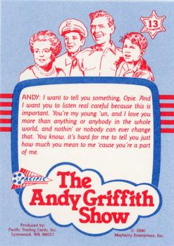 1990 Pacific The Andy Griffith Show Series 1 #13 Great Casting Back