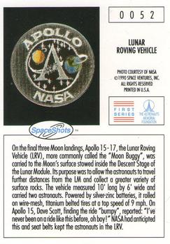1990-92 Space Ventures Space Shots #0052 Lunar Roving Vehicle Back