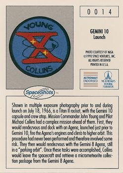 1990-92 Space Ventures Space Shots #0014 Gemini 10 - Launch Back