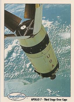 1990-92 Space Ventures Space Shots #0018 Apollo 7 - Third Stage Over Cape Front
