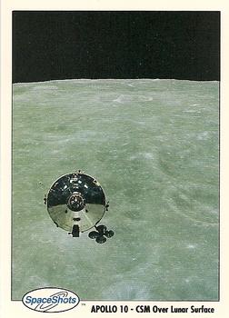 1990-92 Space Ventures Space Shots #0024 Apollo 10 - CSM Over Lunar Surface Front