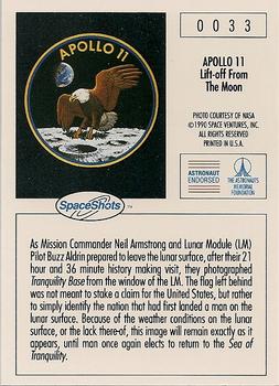 1990-92 Space Ventures Space Shots #0033 Apollo 11 - Lift-off From The Moon Back