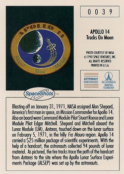 1990-92 Space Ventures Space Shots #0039 Apollo 14 - Tracks On Moon Back