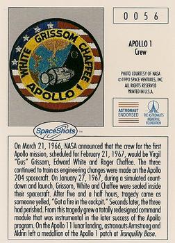 1990-92 Space Ventures Space Shots #0056 Apollo 1 - Crew Back